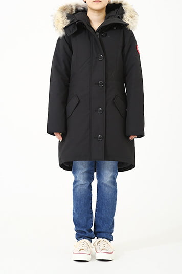 ROSSCLAIR PARKA / XSサイズを150cmのスタッフが着用した例