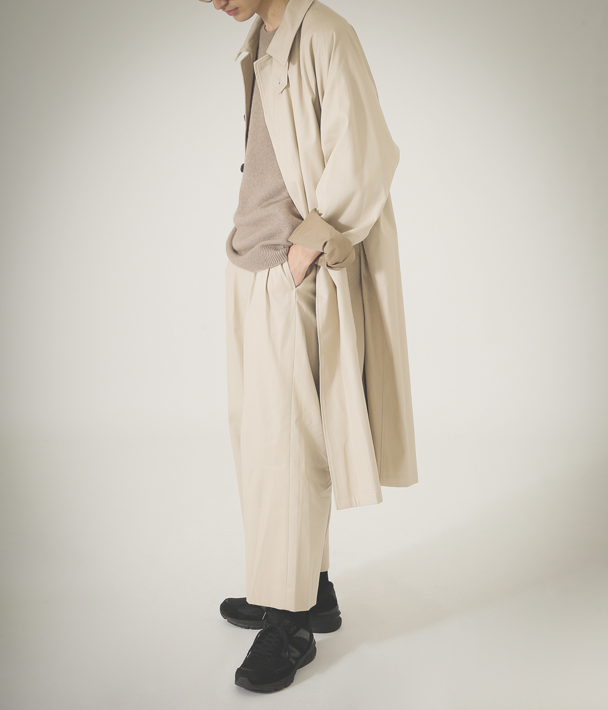 URU×ARKnets別注 2TUCK WIDE PANTS