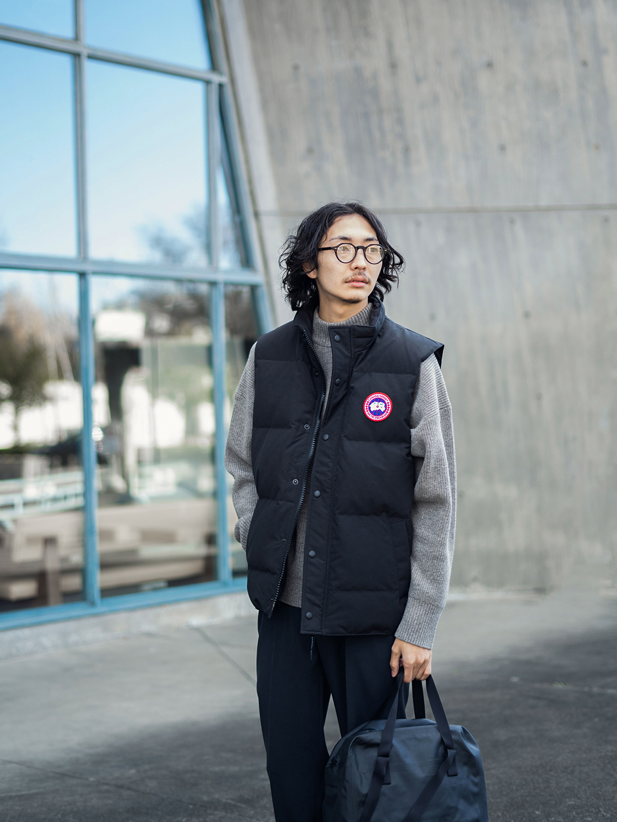 Veste style canada goose top