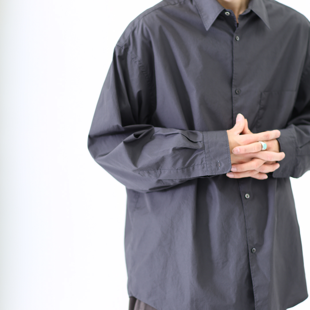 最終値下げ！Graphpaper CUPRA OPEN NECKED SHIRT - インターネットで 