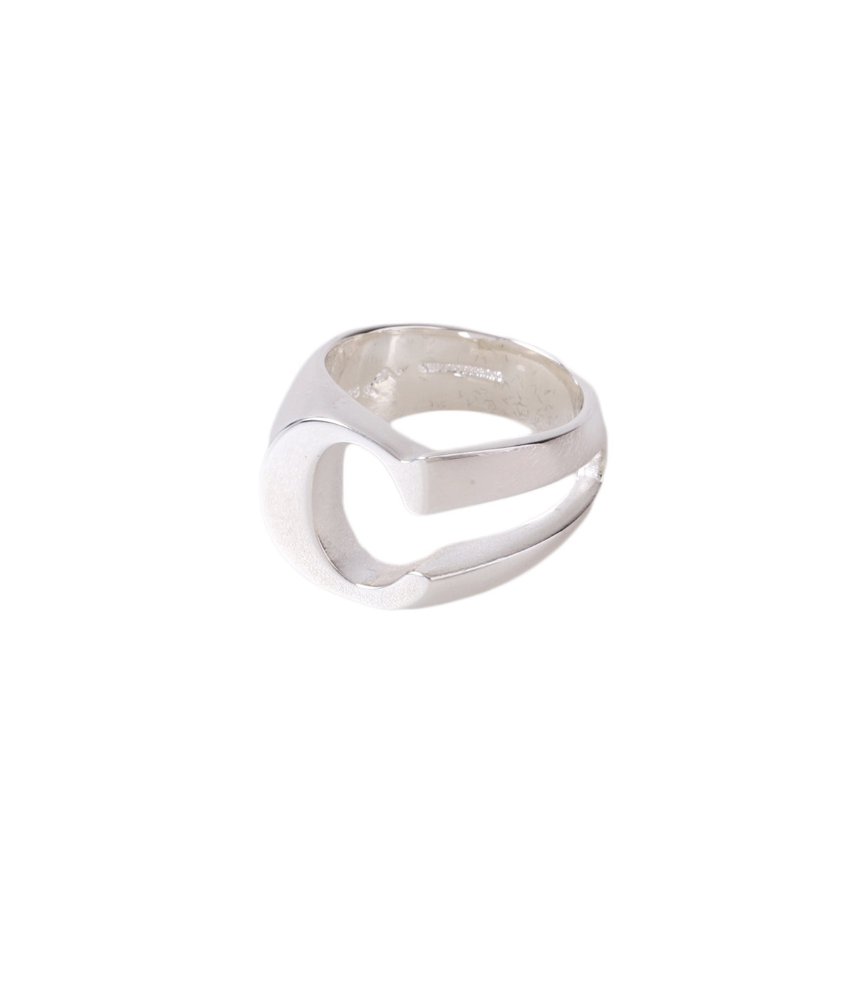 THE LETTERING SILVER RING (A)