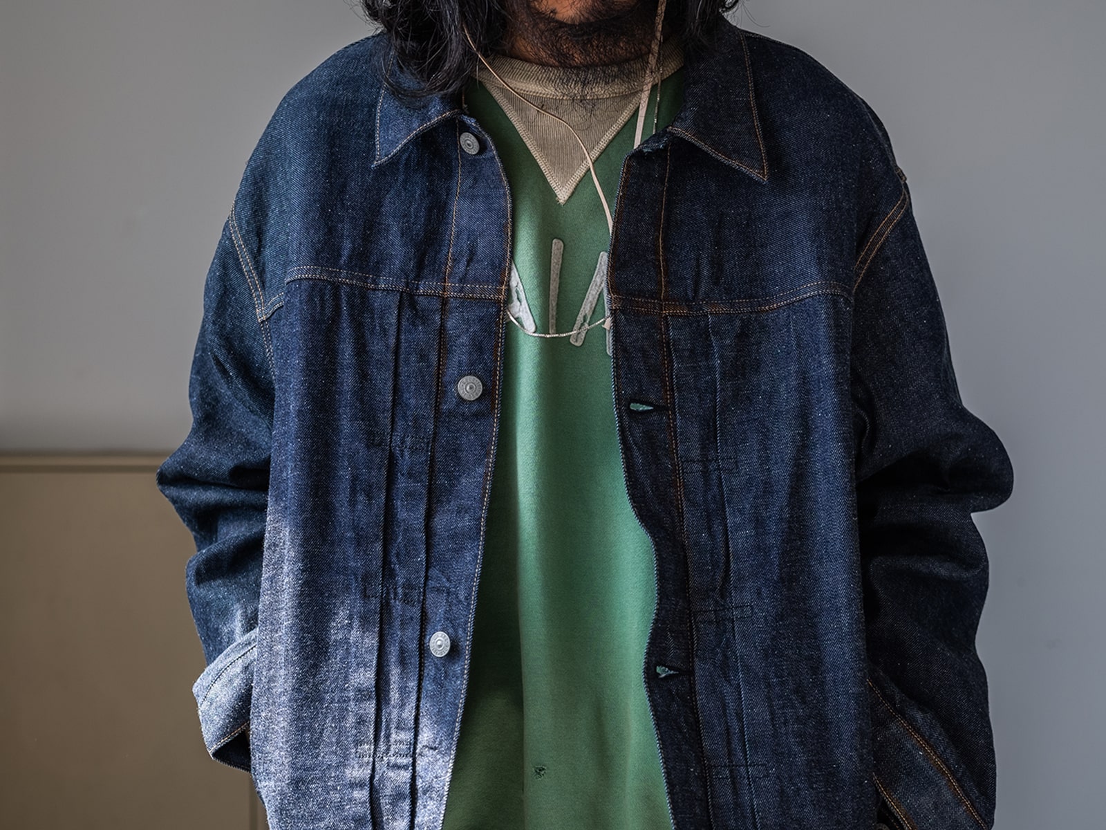 GOLD / ゴールドSILK NEP TWILL RAILOAD JACKET Men Metallic Shiny Jacket Hooded Front Zip Coat Holographic