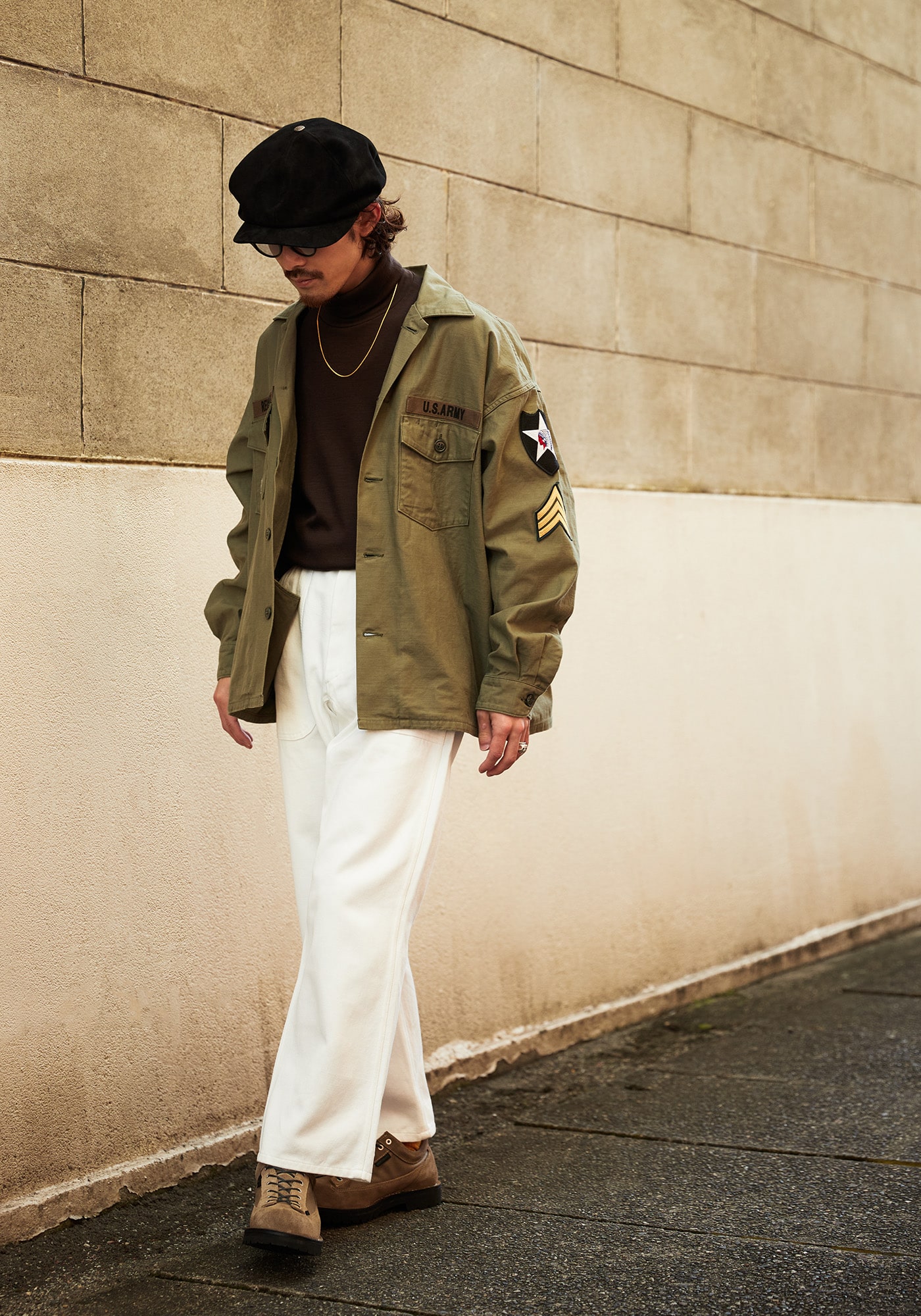ONLY ARK】別注 J.L. UTILITY SHIRT - used paint - | marka