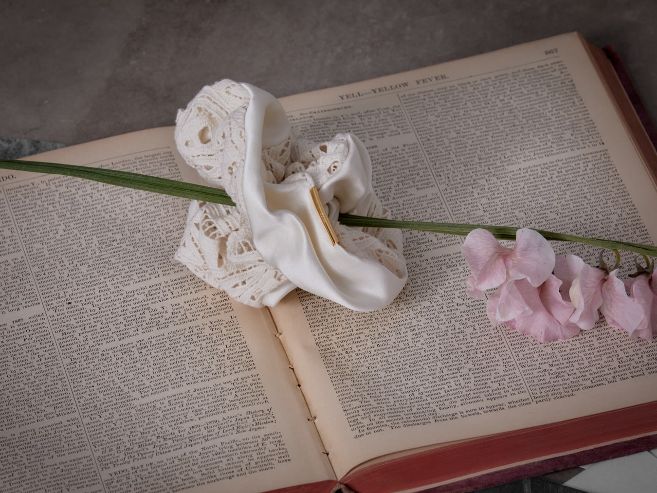 Ivory scrunchie