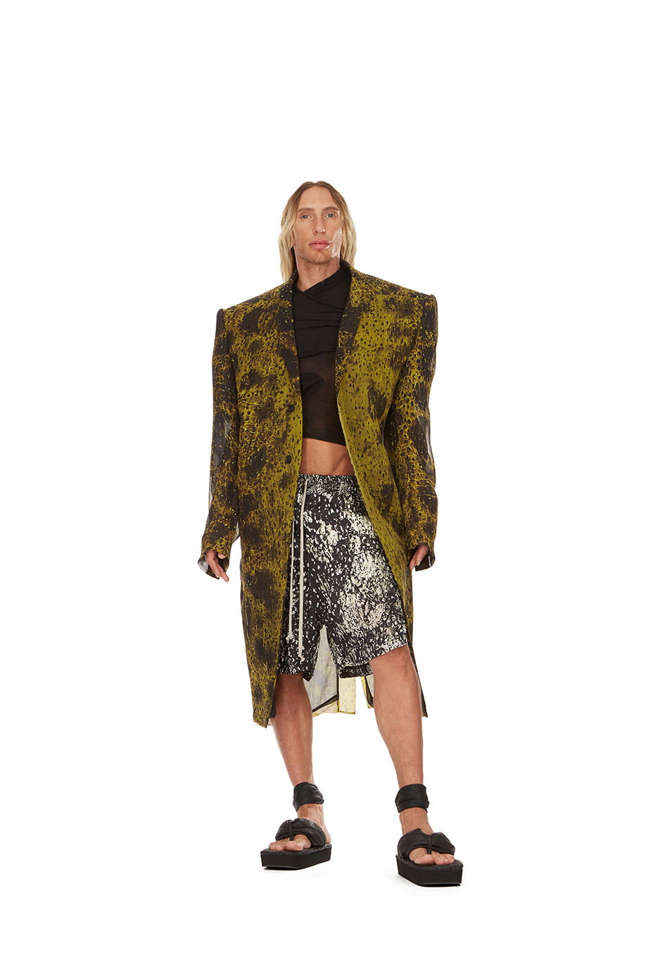 Rick Owens DRKSHDW 21ss フィッシュテールレインコート リックオウエンスフィッシュテールモッズコートrick owens約40万
