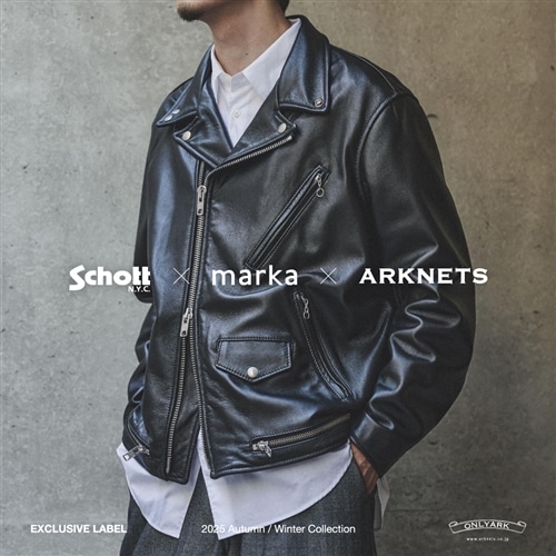 ＆ Schott Mサイズ アウター ネイビー/ホワイト ＆ Schott Mサイズ アウター ネイビー/ホワイト