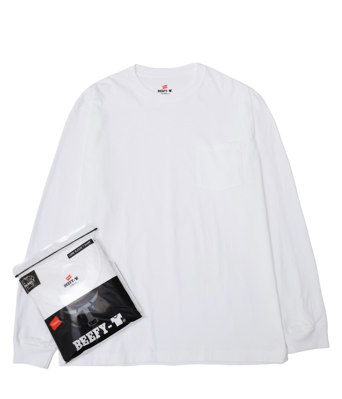 BEEFY LONG SLEEVE POCKET T