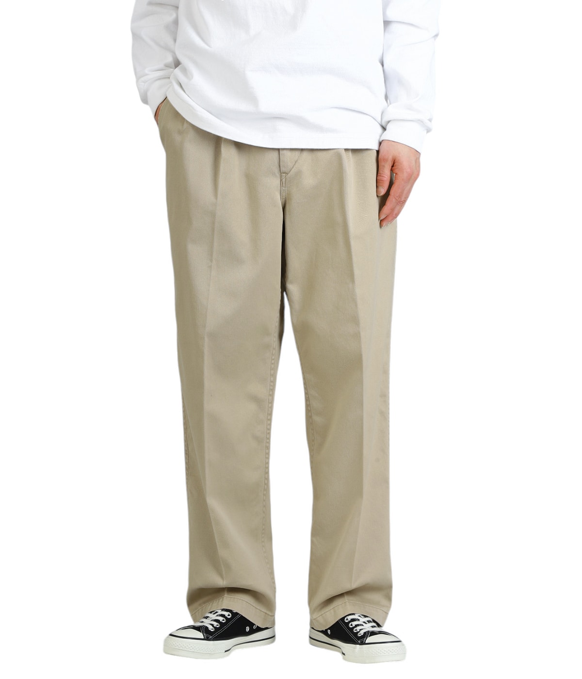 新品未使用 orSlow Two Tuck Wide Trousers L(3) orSlow オアスロウ 2タックワイドトラウザー チノパンツ TWO