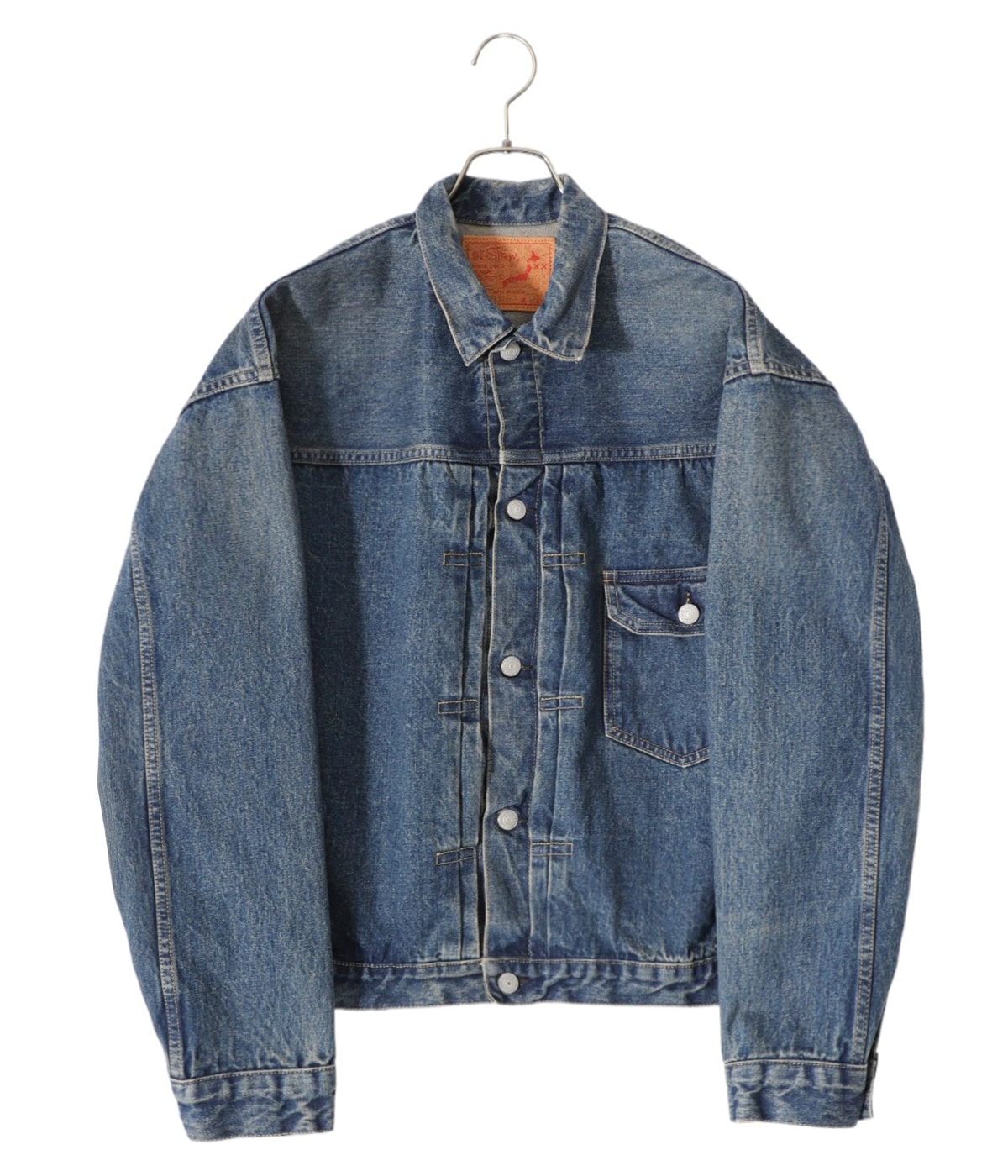 PLEATED FRONT BLOUSE -DENIM ONE WASH- | orSlow(オアスロウ