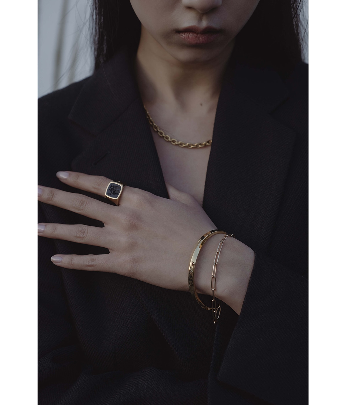 TOMWOODトムウッドAnkerChainネックレス20.5inリングブレス TOM WOOD TOMWOOD トムウッド ネックレス Anker Chain Gold 20.5