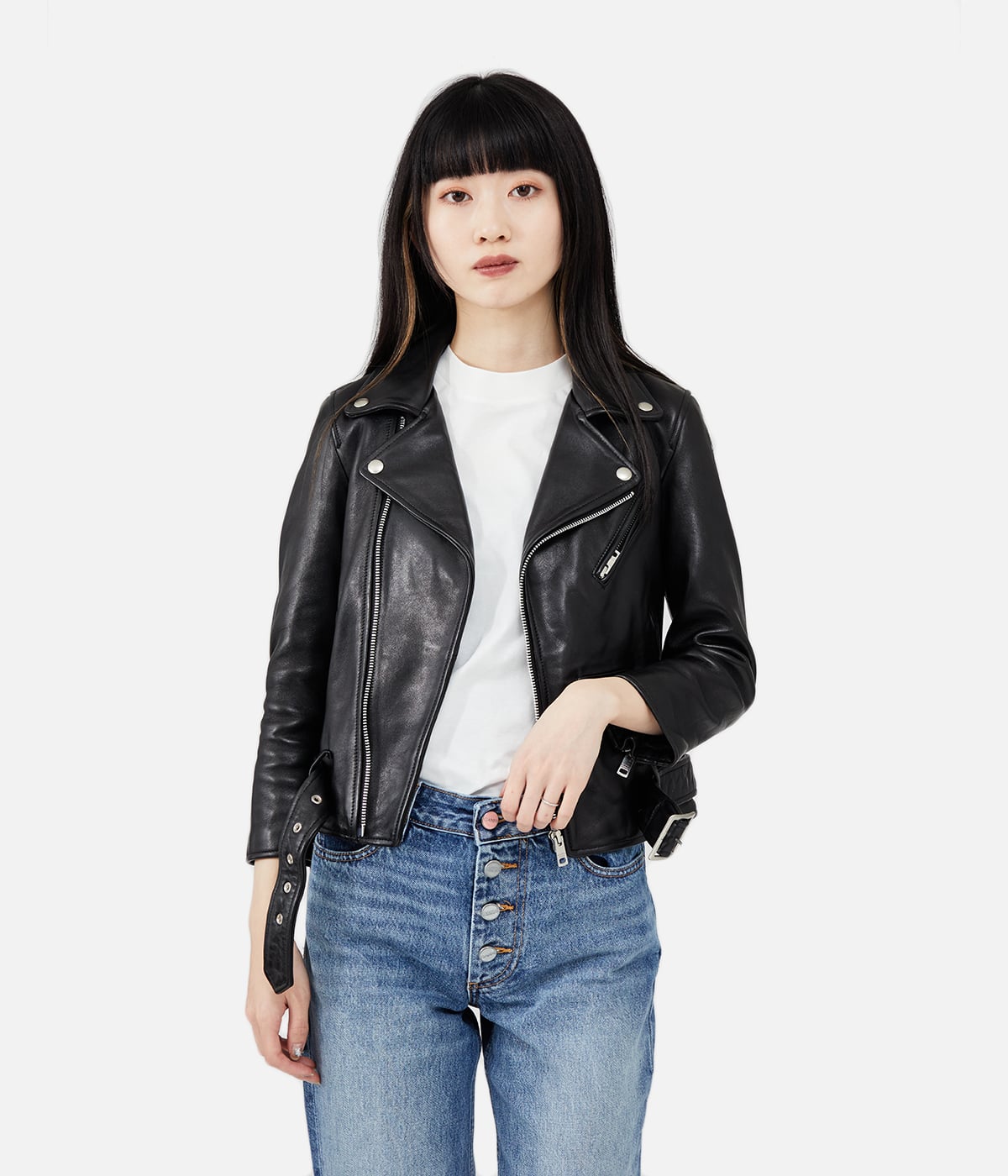 【希少】ビューティフルピープル　ライダース　ボア付き vintage leather THE /a riders jacket size170 – beautiful