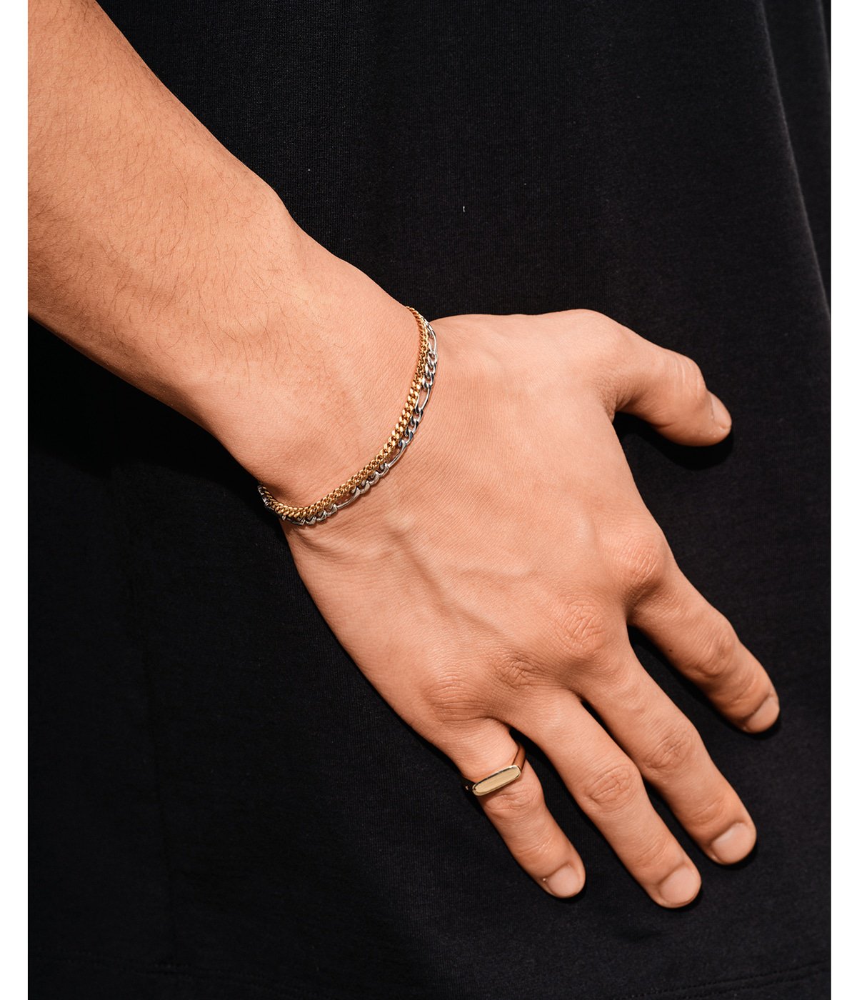 ＜TOMWOOD＞ Curb Bracelet M/ブレスレット　7.7インチ TOMWOOD - Curb Bracelet M 7.7Inch / カーブ ブレスレット(19.5