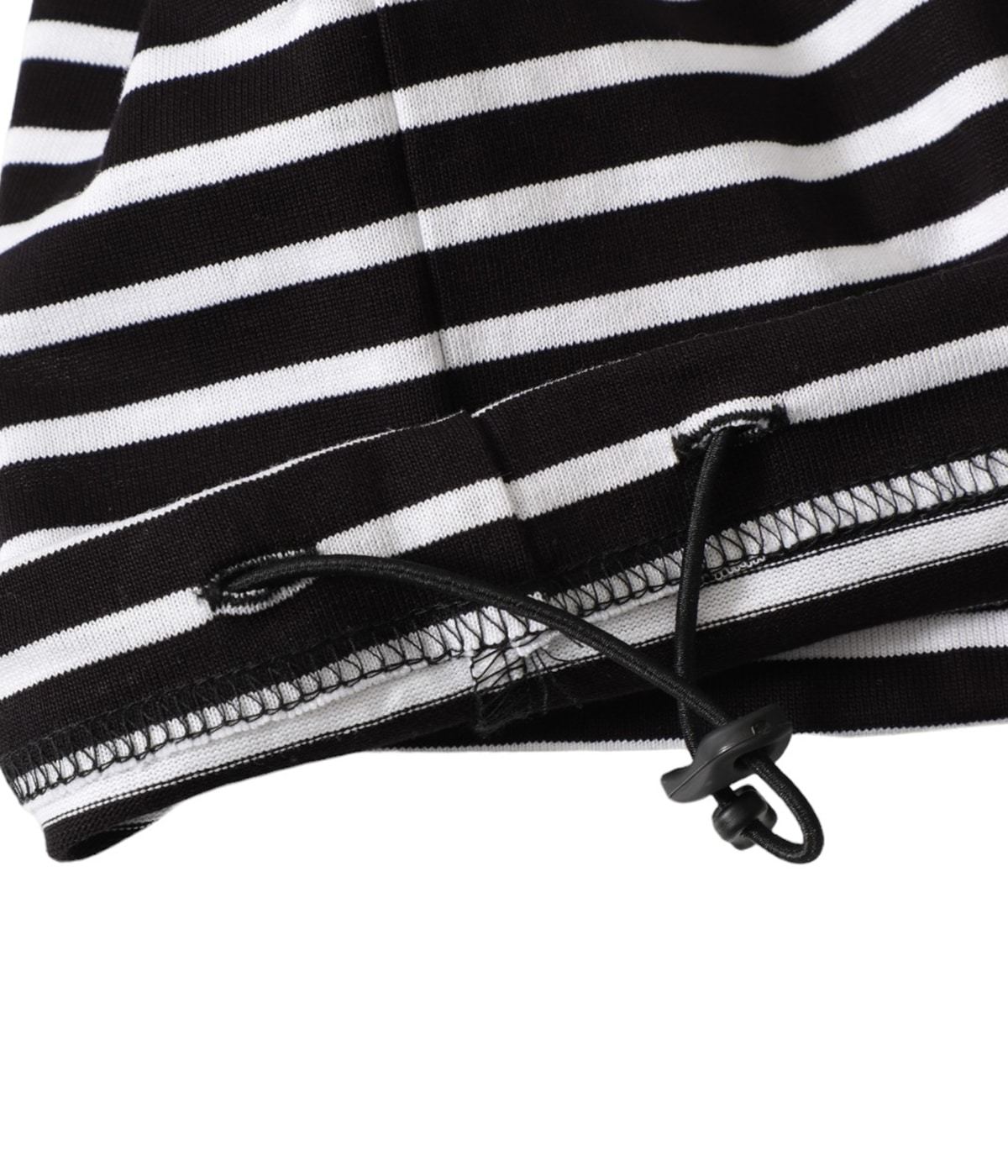 is-ness BALLOON STRIPES LONGSLEEVET ブラック is-ness - 【残り一点】Balloon Stripes Long Sleeve T-shirt