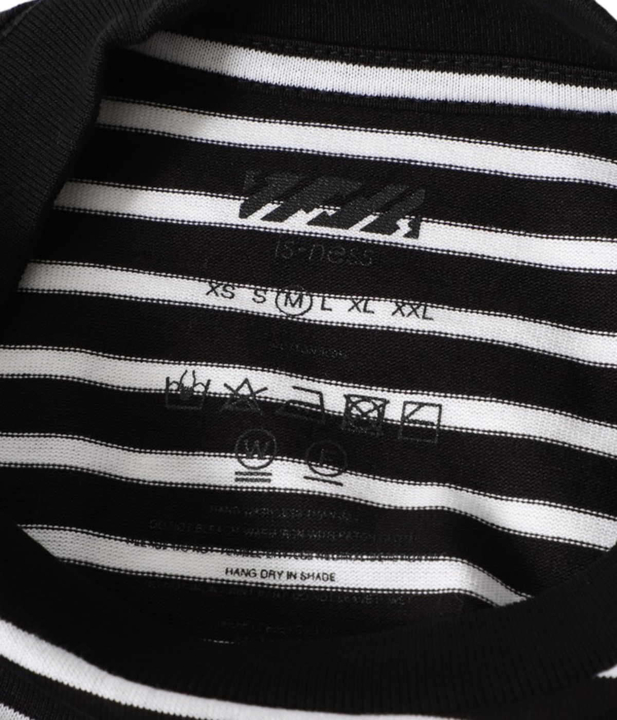 is-ness BALLOON STRIPES LONGSLEEVET ブラック BALLOON STRIPES LONG SLEEVE T SHIRT | is-ness(イズネス