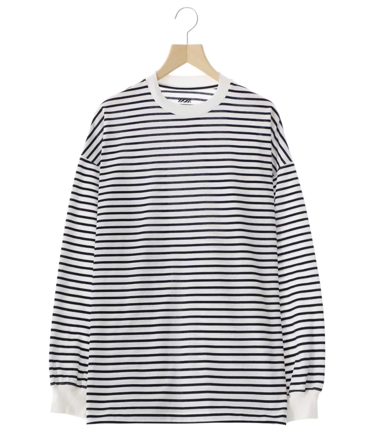 24ss is-ness イズネス バルーン ボーダー ロングスリーブ Tシャツ is-ness (イズネス) BALLOON STRIPES LONG SLEEVE T SHIRT
