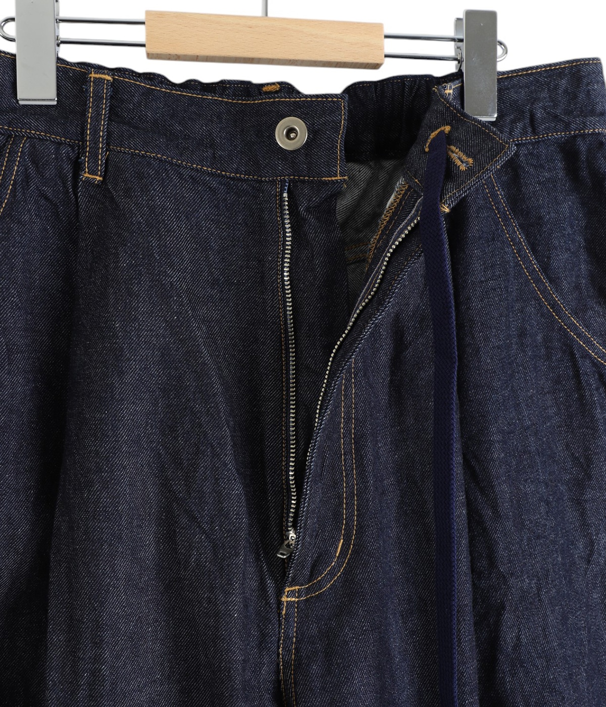 【HUECLOSET】★送料・関税込★Linen Twist Balloon Denim Pants セール】Wide balloon silhouette denim pants / ワイドバルーン