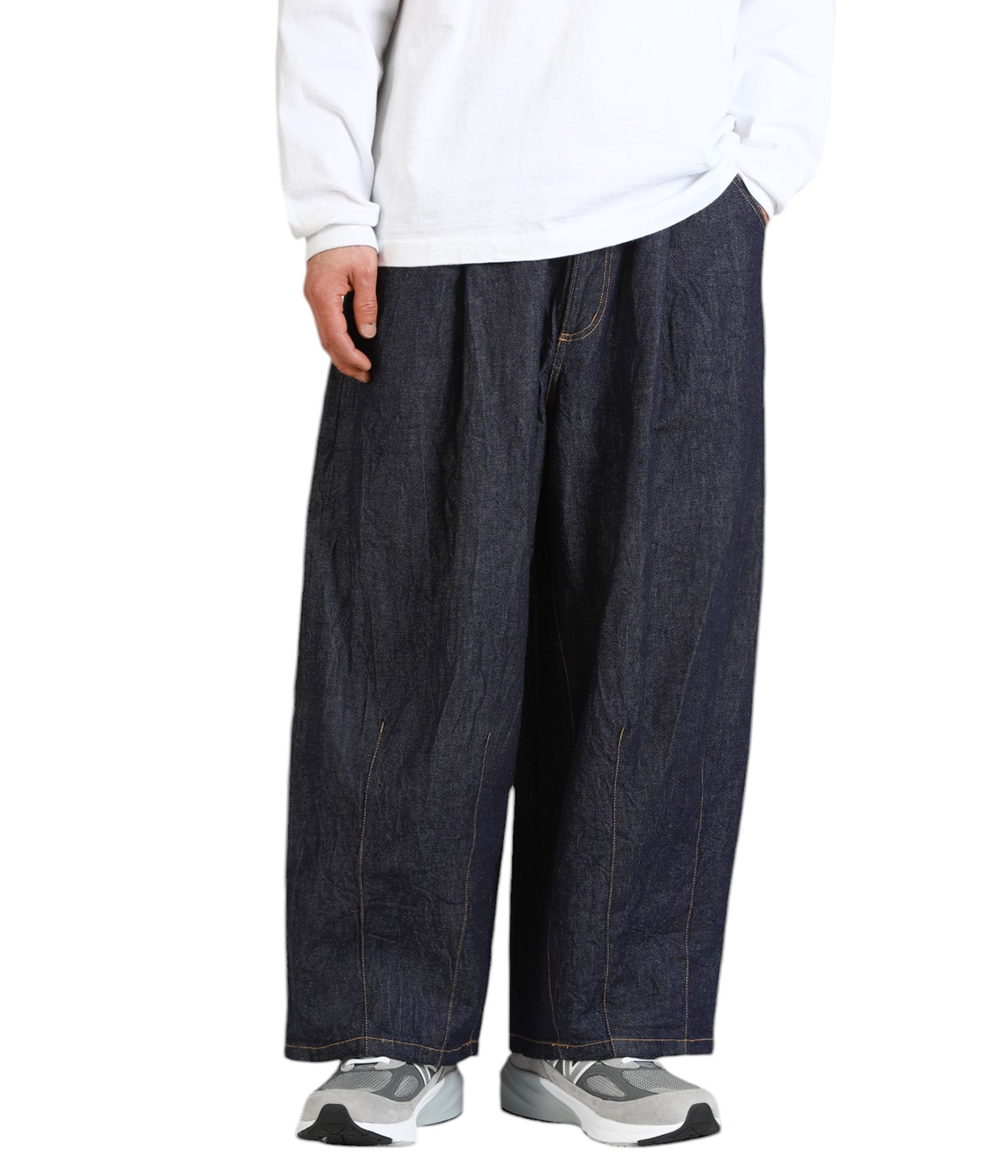 【HUECLOSET】★送料・関税込★Linen Twist Balloon Denim Pants HUECLOSET】☆送料・関税込☆Linen Twist Balloon Denim Pants