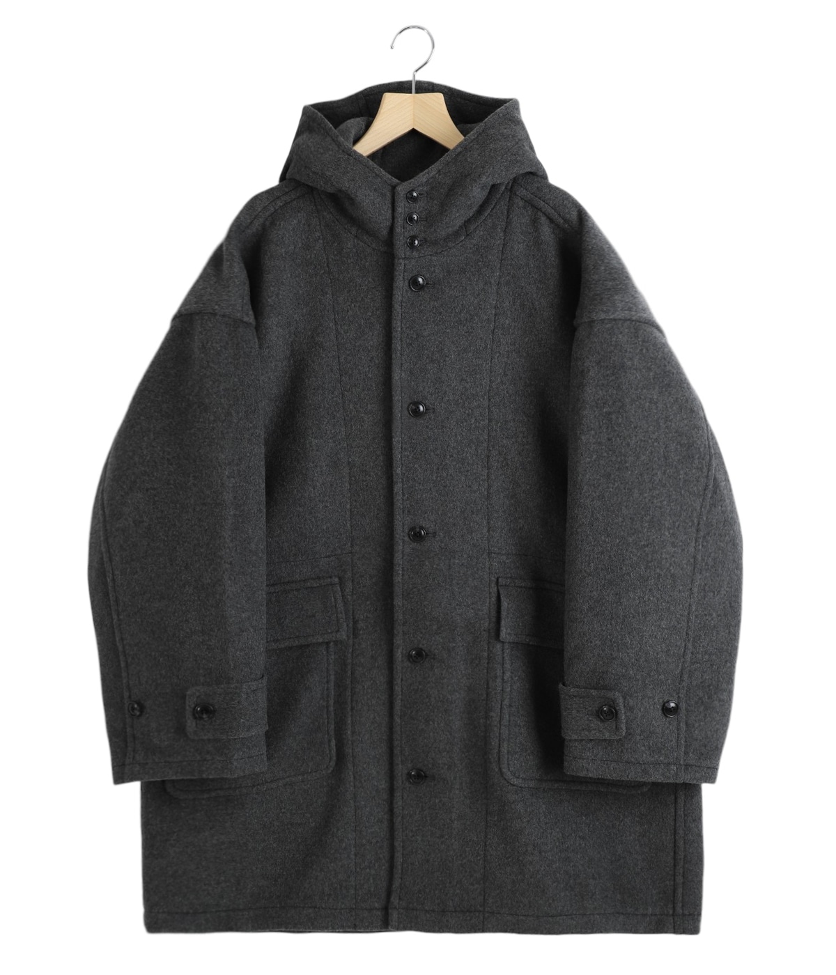 is-ness イズネス ダッフルコート is-ness（イズネス）ダッフルコート 青 サイズ:L メンズ