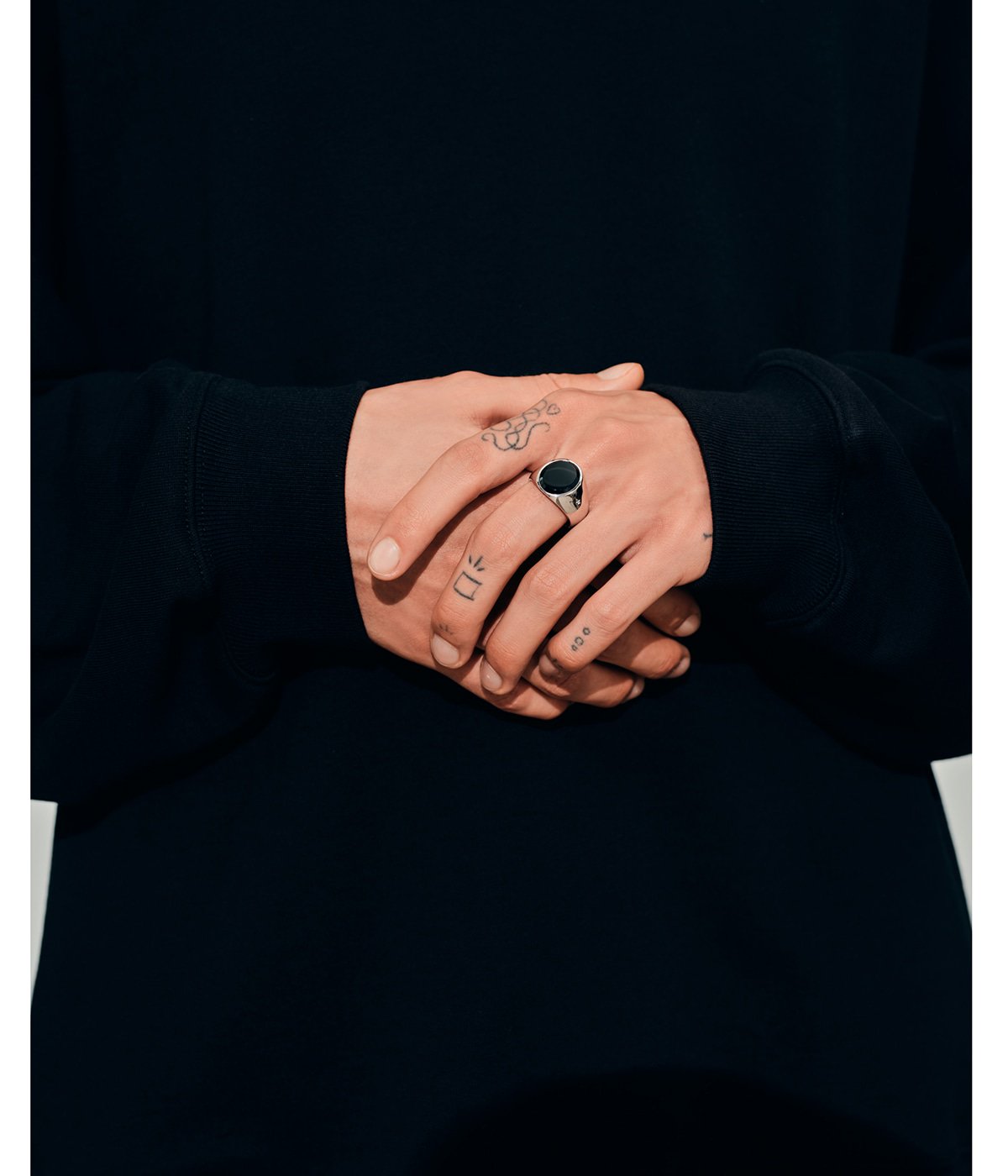 Oval Polished Black Onyx (M) | TOMWOOD(トムウッド