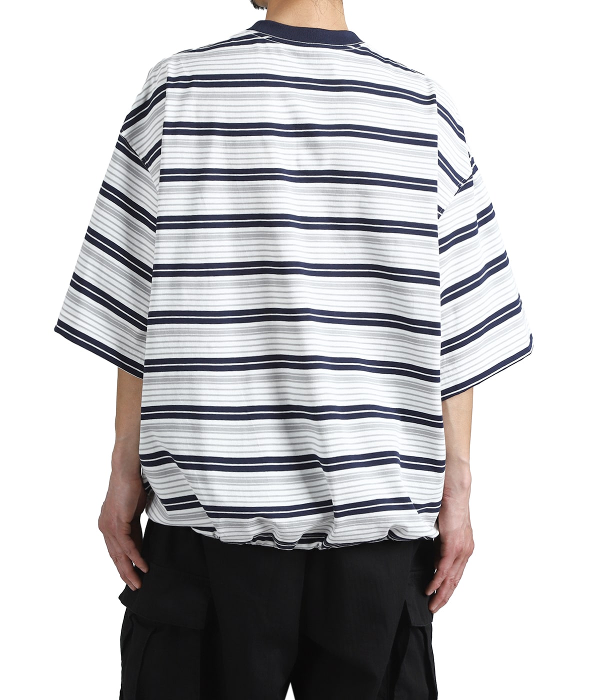 Border Balloon T-Shirt | is-ness(イズネス) / トップス カットソー