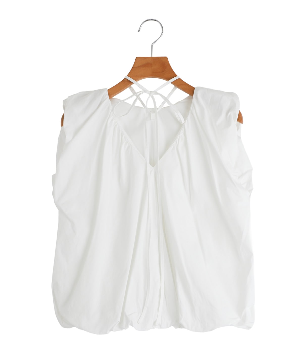 レディース】BALLOON GATHER RIBBON TOPS | CLANE(クラネ) / トップス