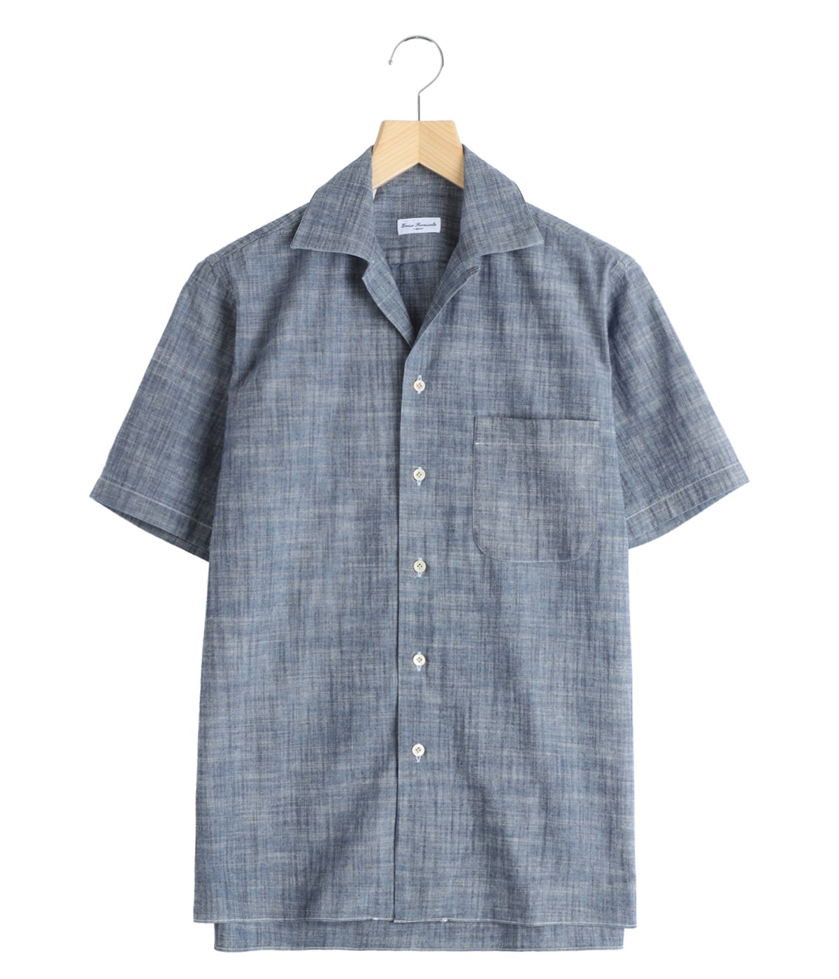 CESARE M/C Open Collar S/S Shirts Dungaree | Errico Formicola