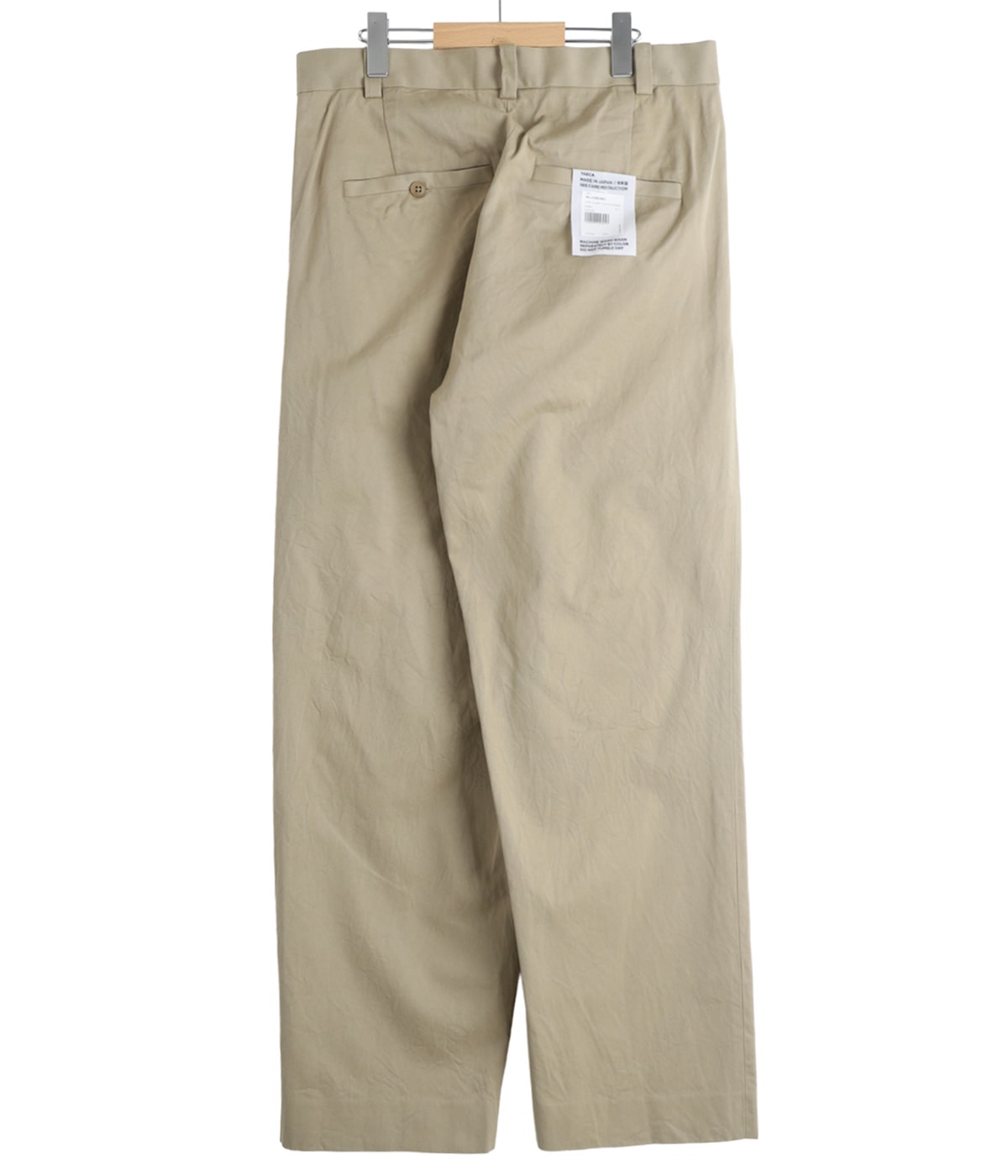 チノクロスパンツ ツータックストレート -11061601- | YAECA(ヤエカ