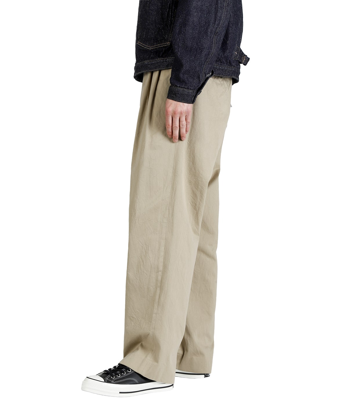 チノクロスパンツ ツータックストレート -11061601- | YAECA(ヤエカ