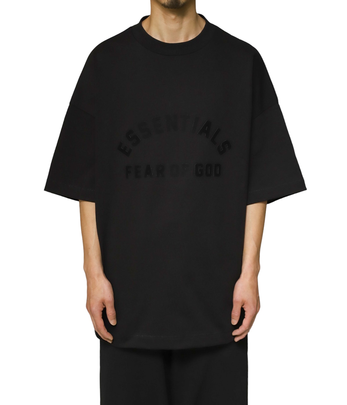 関税込み＊FEAR OF GOD ESSENTIALS＊SS24 Tシャツ「ブラック」 FEAR OF GOD ESSENTIALS クルーネック Tシャツ | ブラック