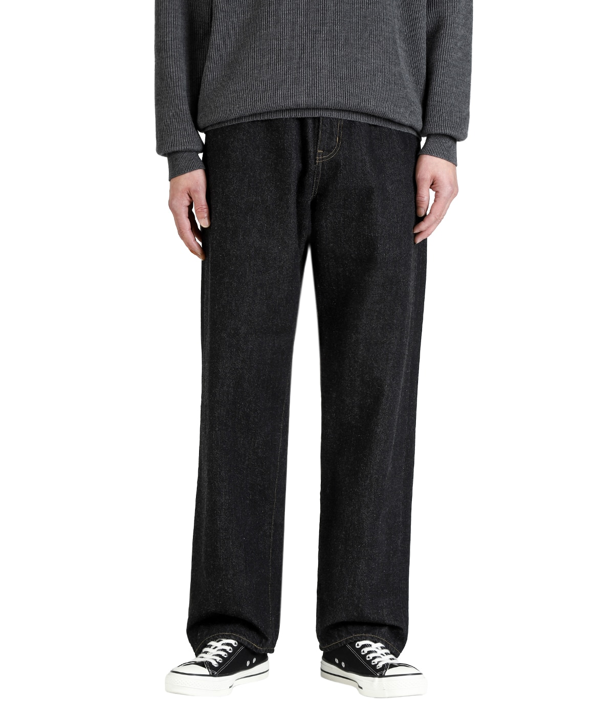 13-13B デニム ワイドストレート -BLACK- | YAECA(ヤエカ) / パンツ