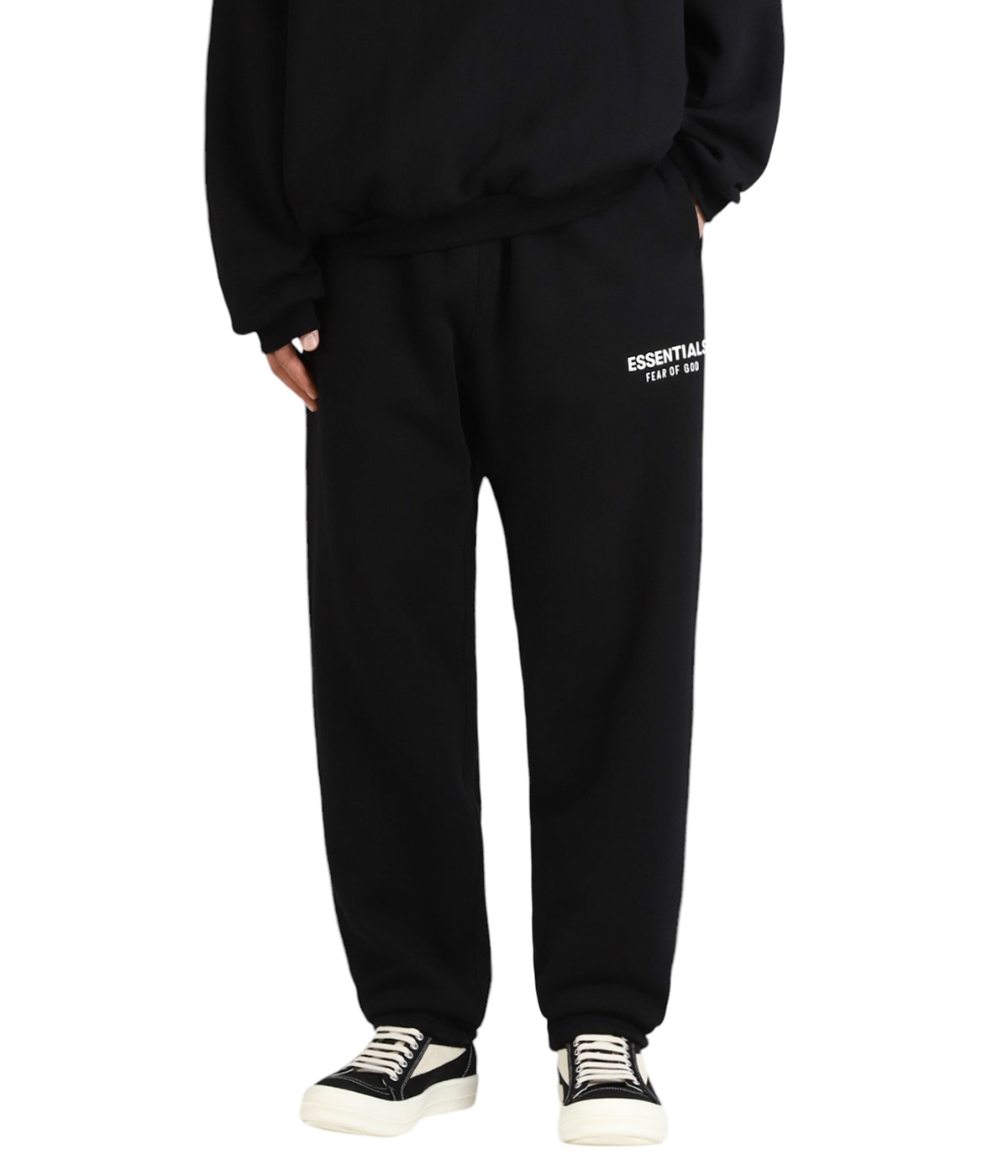 ESSENTIALS FEAR OF GOD ブラックパンツ FLEECE ESSENTIAL SWEATPANT | ESSENTIALS FEAR OF GOD