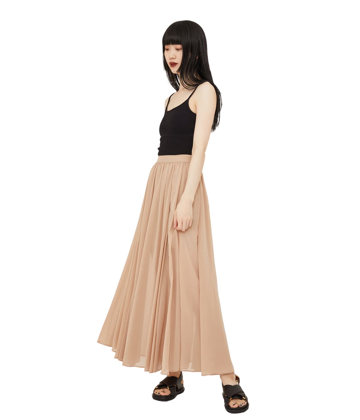 レディース】SHEER SLIT SKIRT | CLANE(クラネ) / ワンピース