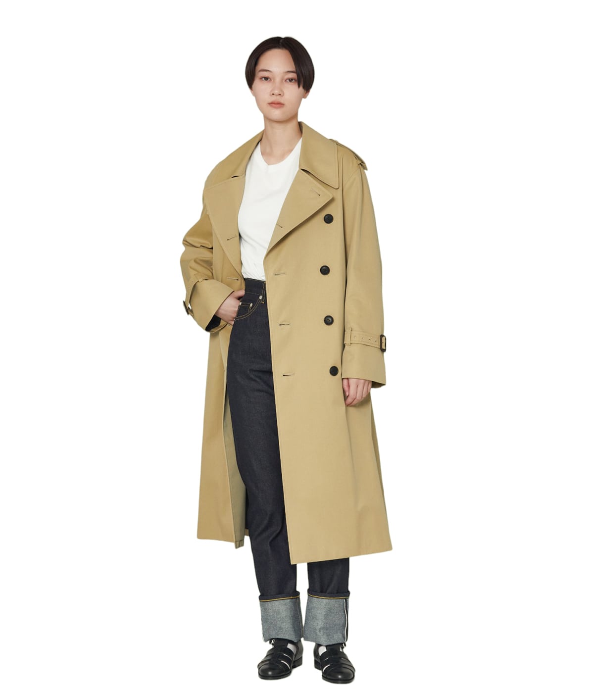 レディース】ultimate pima large fit trench coat | beautiful
