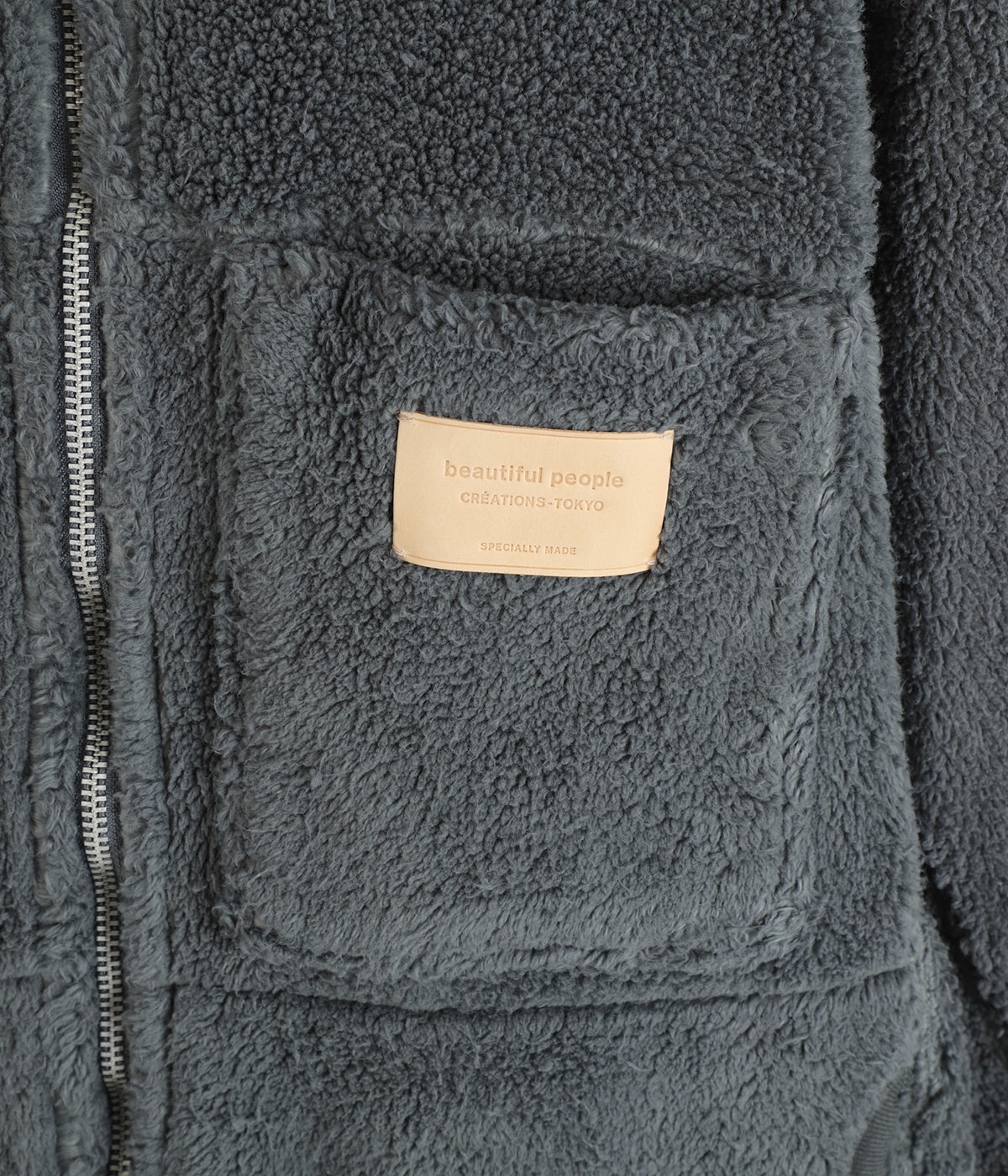 【美品】ビューティフルピーポー-beautiful people-ナイロンコート レディース】cotton garment dye boa blouson | beautiful