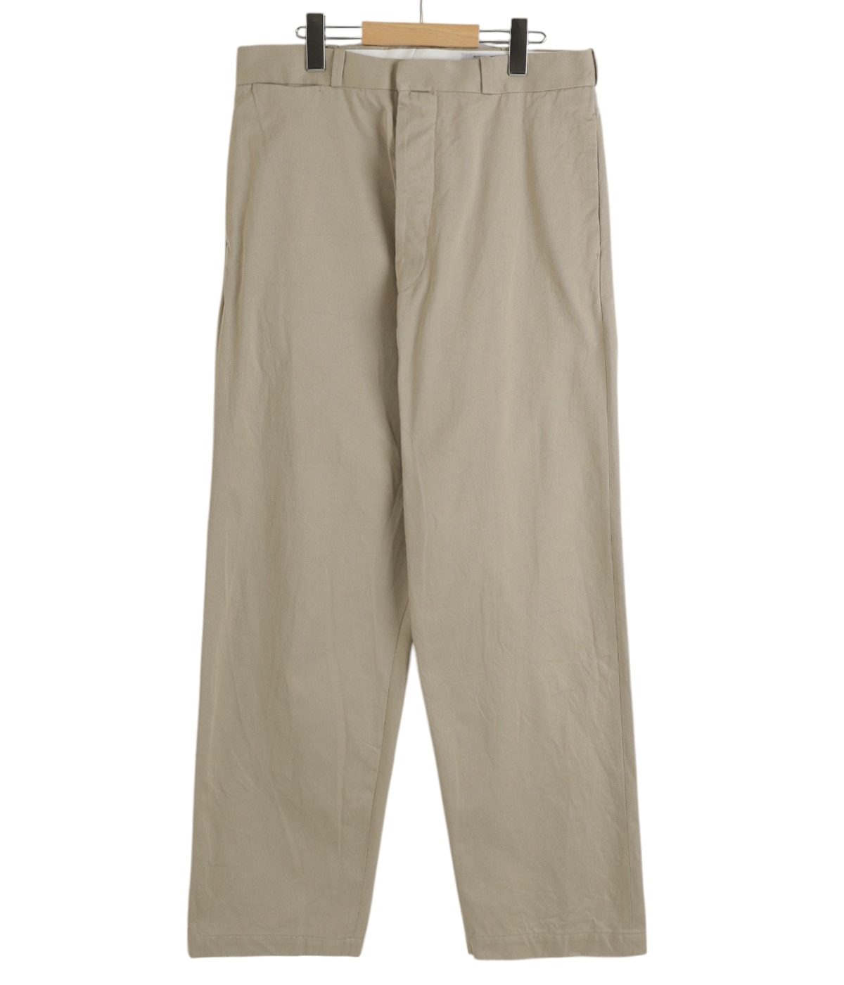 YAECA ヤエカ　ワイドテーパードチノ　カーキ　サイズ29 新品 YAECA (ヤエカ) CHINO CLOTH PANTS PIPED / チノクロスパンツ