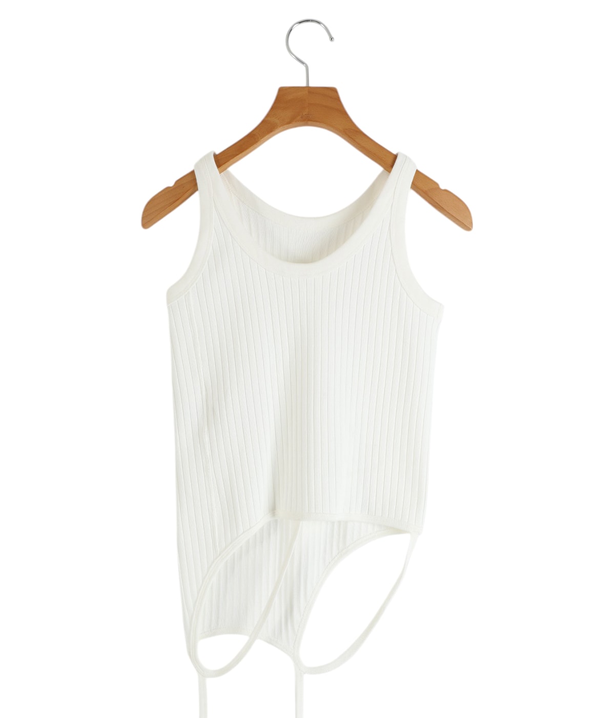 レディース】double-end remove needle rib tank top