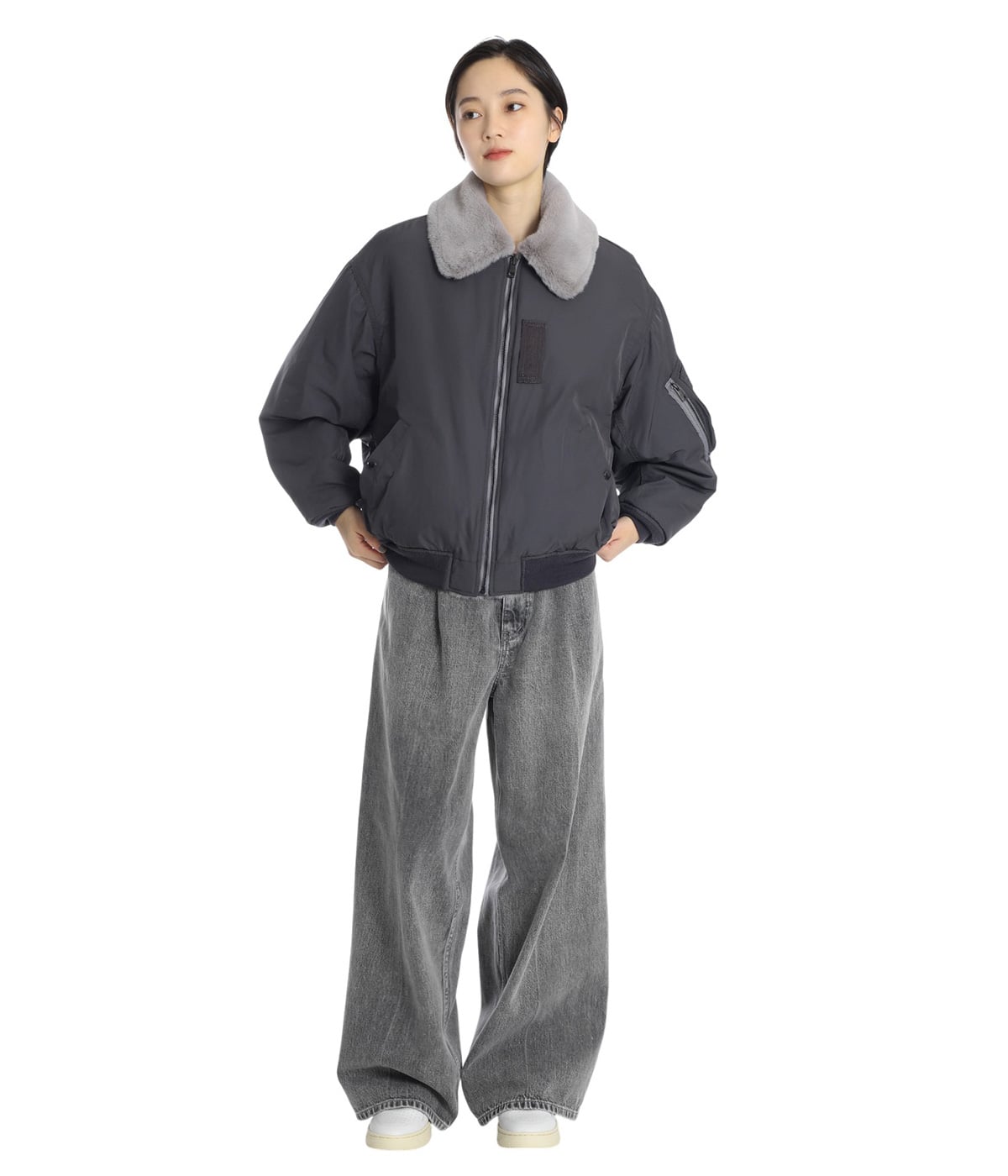 model（166cm） 着用サイズ：36