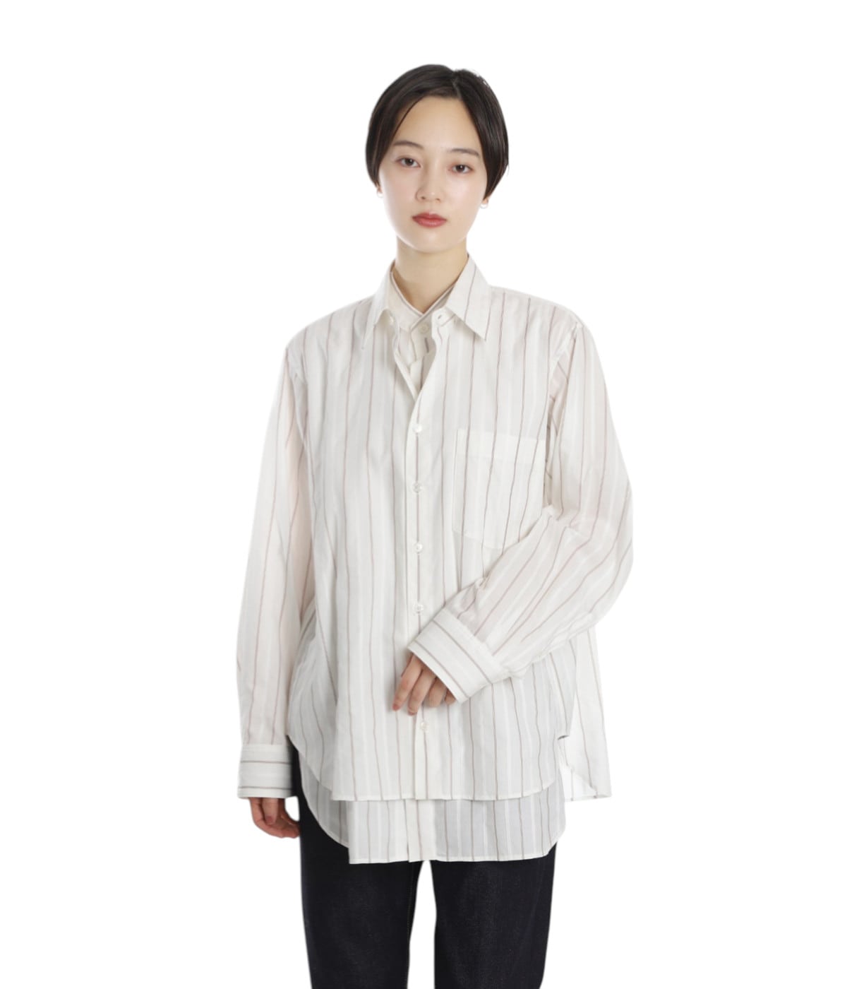 model（166cm） 着用サイズ：36