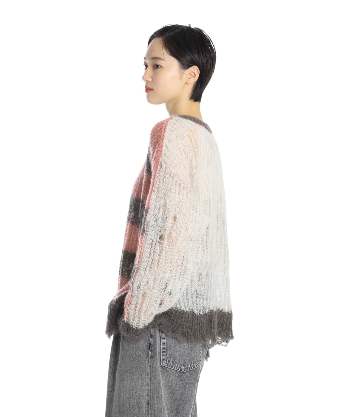 flip wooledmohair damaged pullover | beautiful people