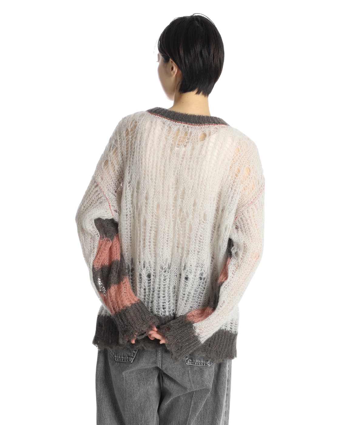 flip wooledmohair damaged pullover | beautiful people