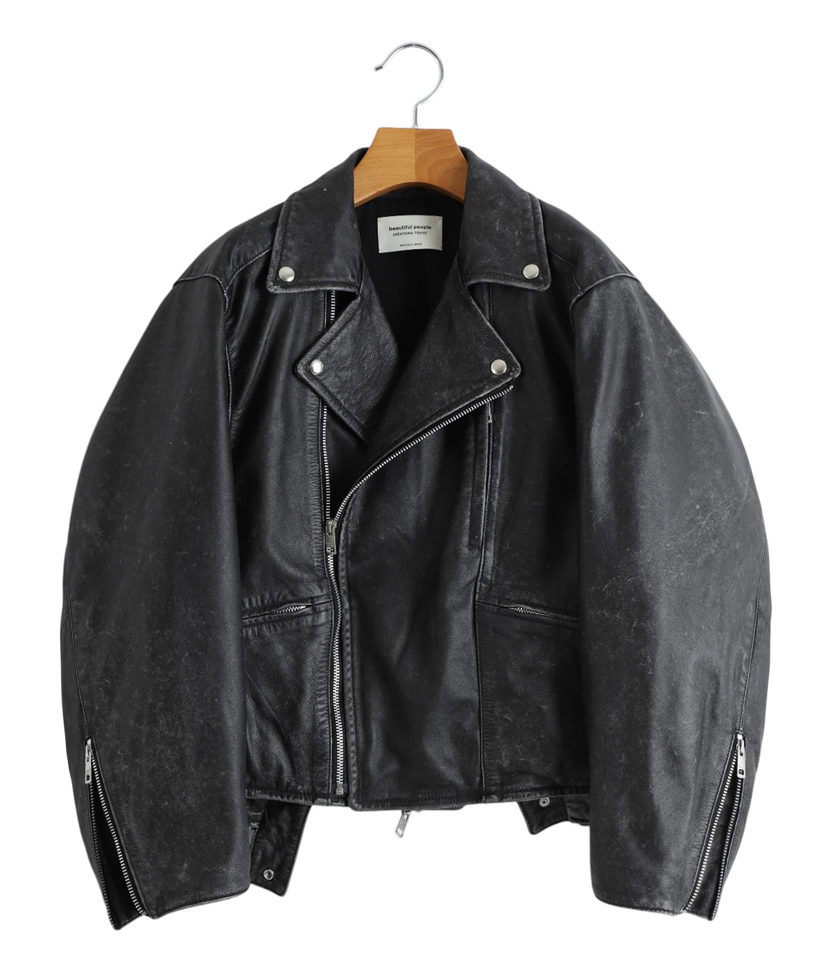 ジャケット・アウター beautiful people double-end double-end stone wash leather jacket – beautiful people