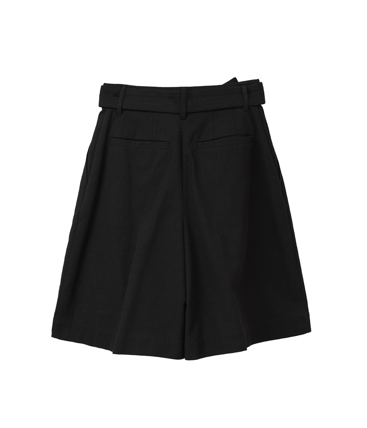 パンツ CLANE STITCH BELT HALF PANTS CLANE(クラネ)｜STITCH BELT HALF PANTS/パンツ/BLACK の通販