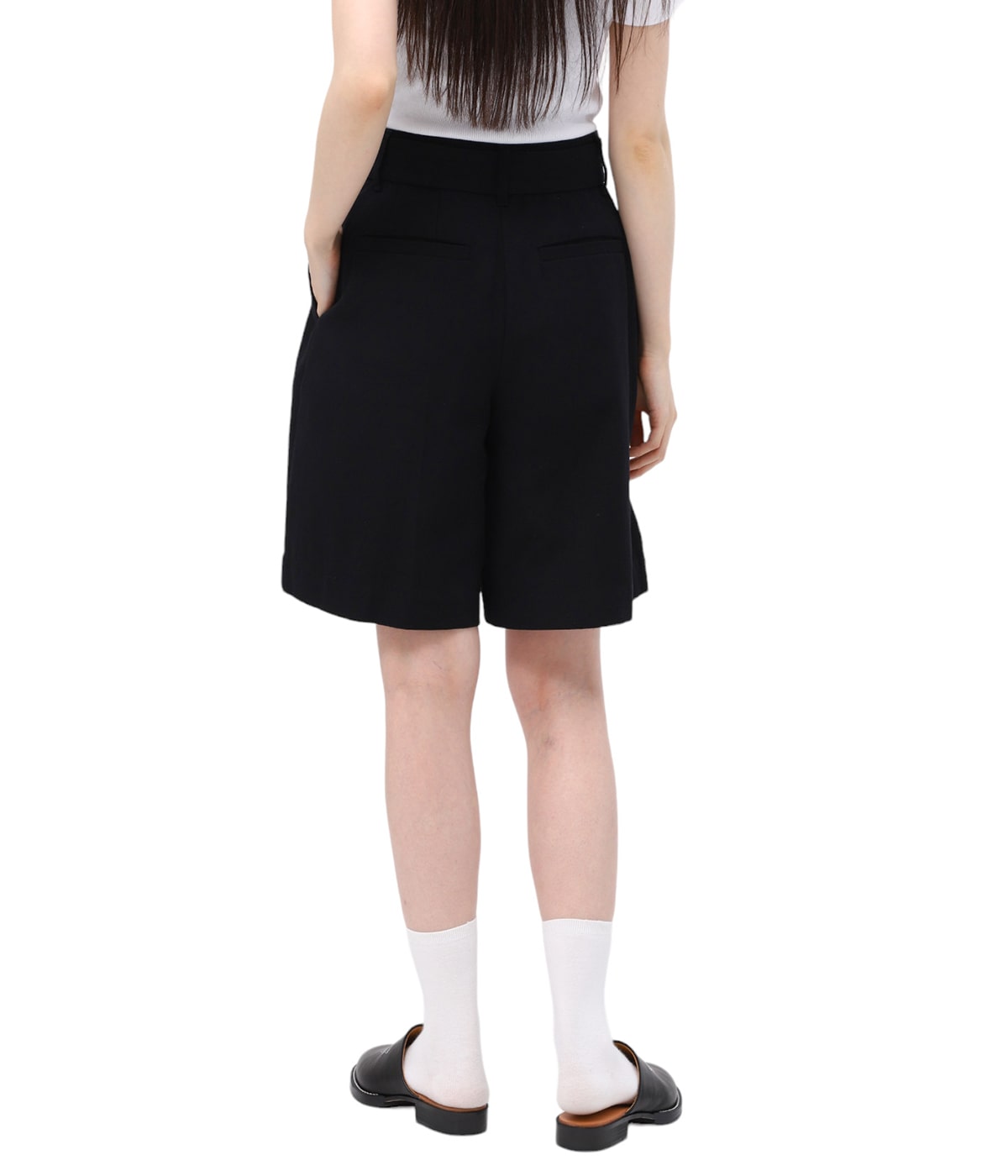 レディース】STITCH BELT HALF PANTS | CLANE(クラネ) / パンツ