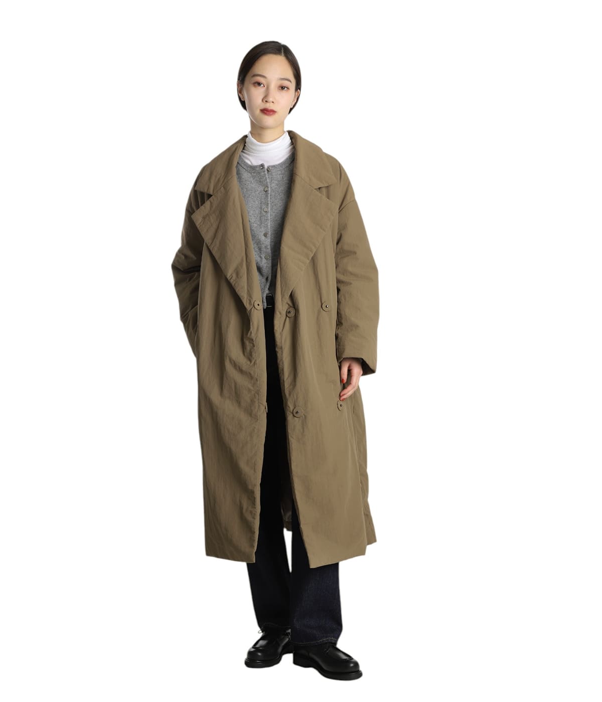 新品◆CLANE COLOR DOWN CHESTER COAT CLANE - カラーダウン チェスターコート ピンク - COLOR DOWN