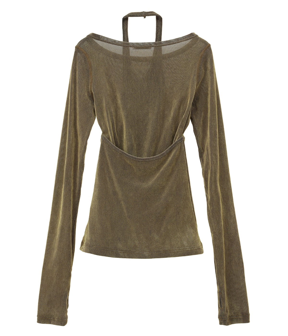 トップス clane TULLE FLOCKY LAYERED TOPS CLANE - ホルタートップス / ロングスリーブトップスセット