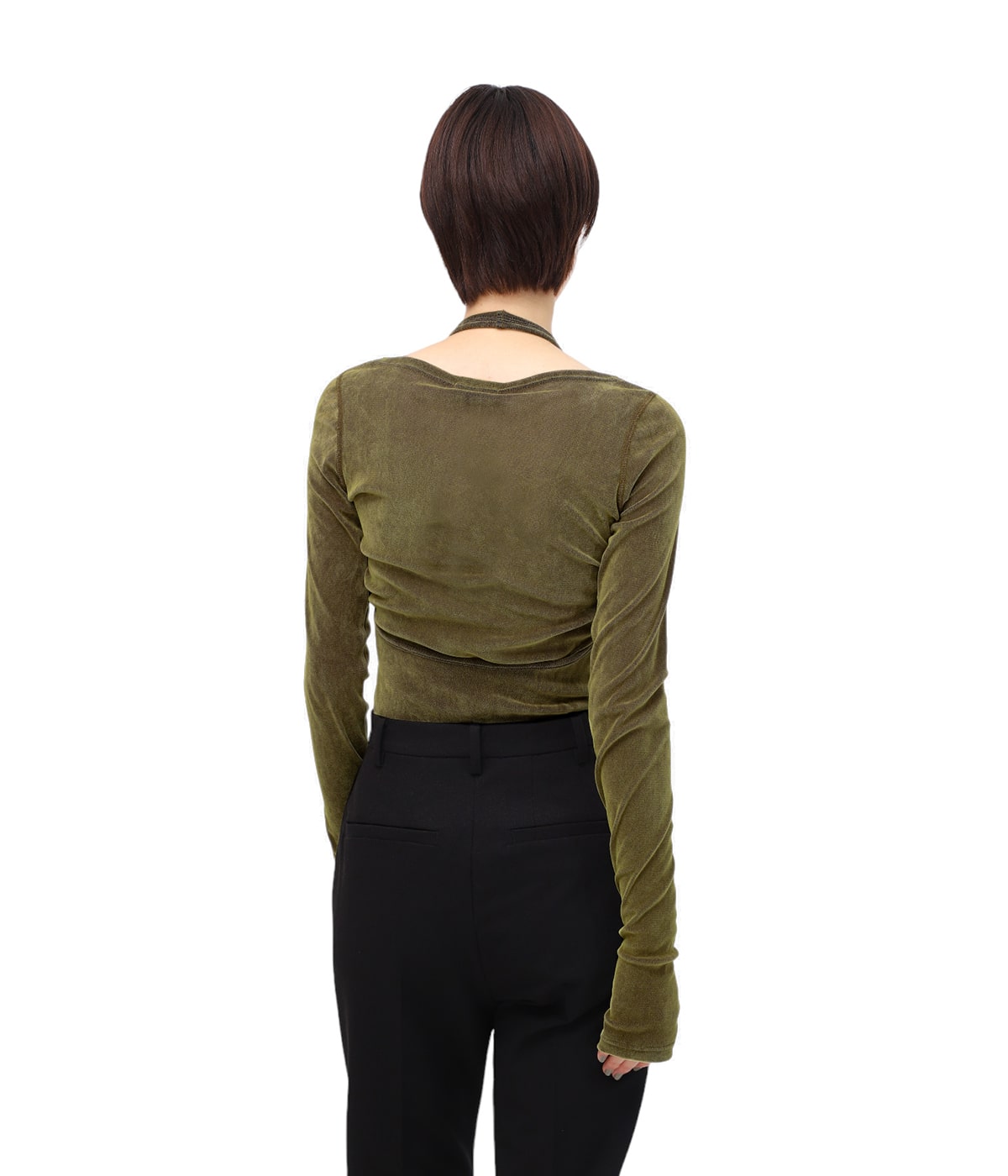 レディース】TULLE FLOCKY LAYERED TOPS | CLANE(クラネ
