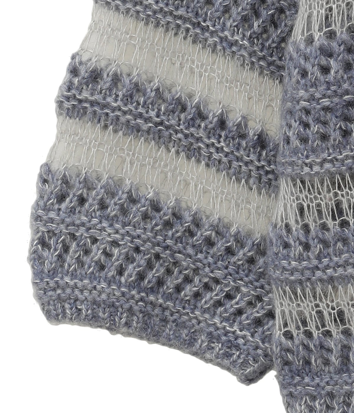レディース】SHEER BORDER MOHAIR KNIT | CLANE(クラネ