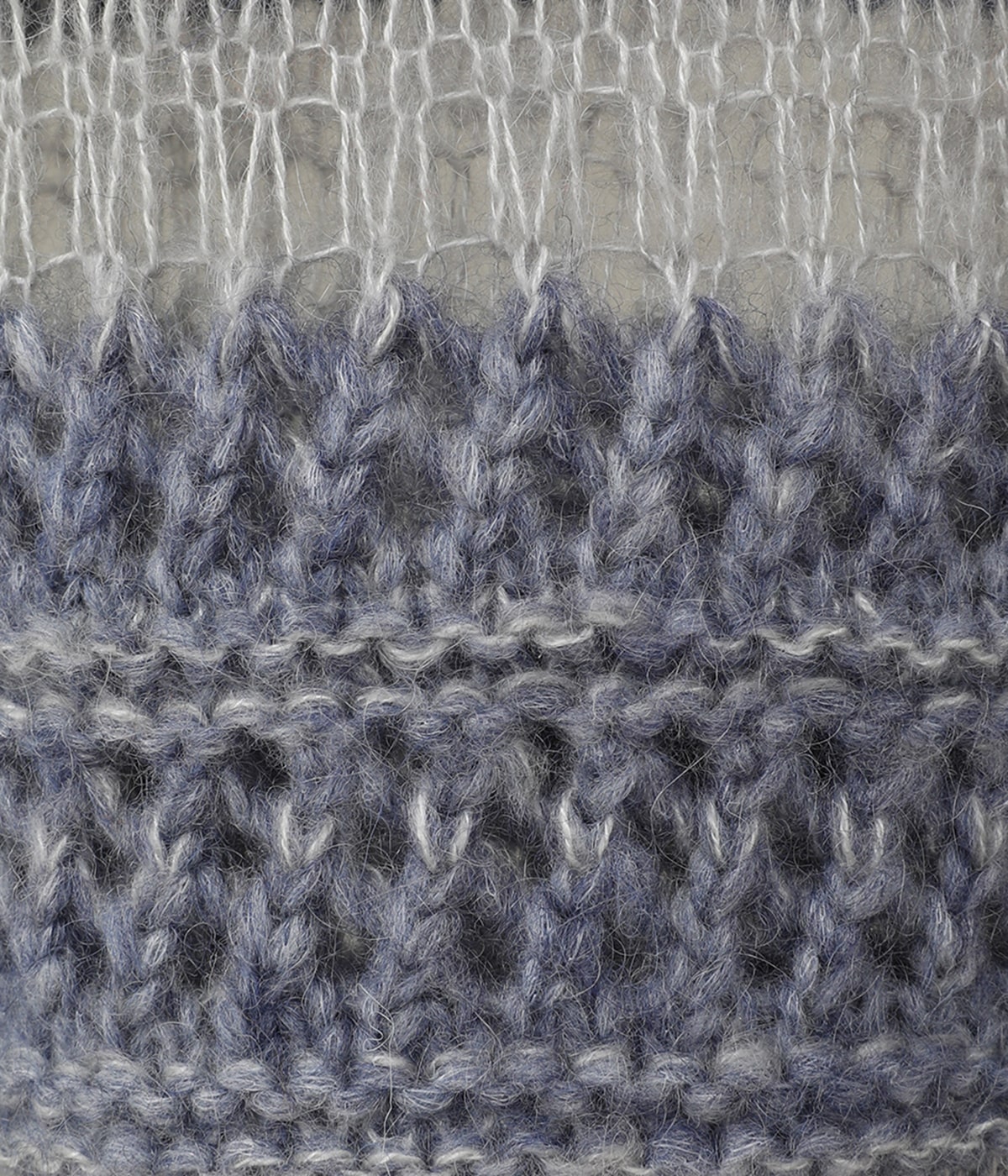 トップス CLANE sheer border mohair knit CLANE - ボーダーニットトップス- SHEER BORDER MOHAIR KNIT