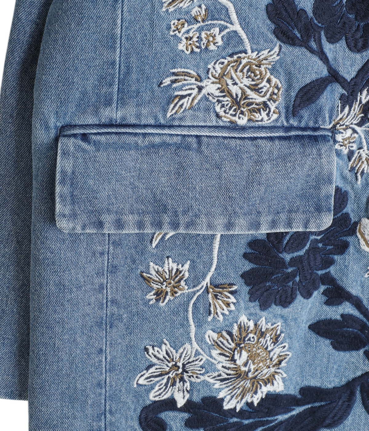 レディース】FLOWER EMBROIDERY TAILORED JACKET | CLANE(クラネ