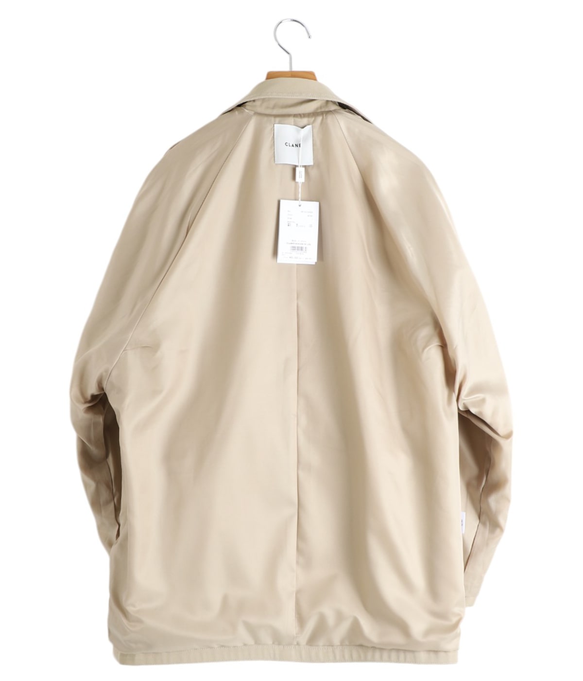 クラネ　OVER SHORT TRENCH COAT トレンチコート　ベージュ CLANE クラネ同型 OVER SHORT TRENCH COAT